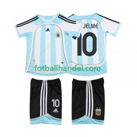 Barn Fotballdrakter Argentina RIQUELME 10 2006 2007 Hjemme Retro Kortermet